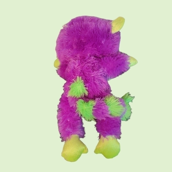𝅺TOY Factory Plush Monkey Stuffed Purple Neon Green Sparkle Eyes 19” Fuzzy T29 - Picture 5 of 7